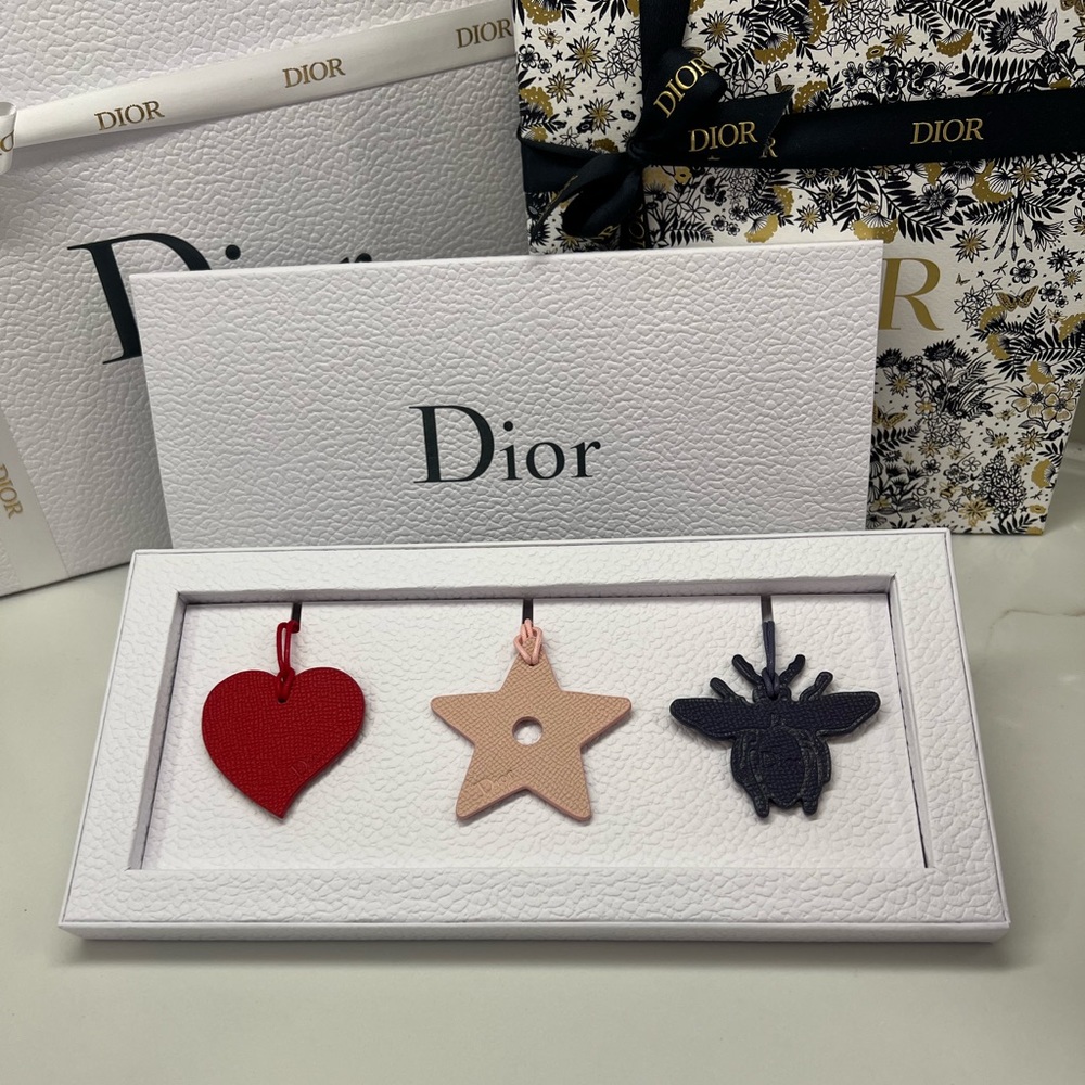 Dior leather charms